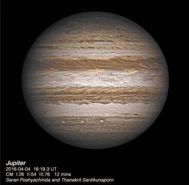 Jupiter taken by NARIT team in Thailand Post Thumbnail