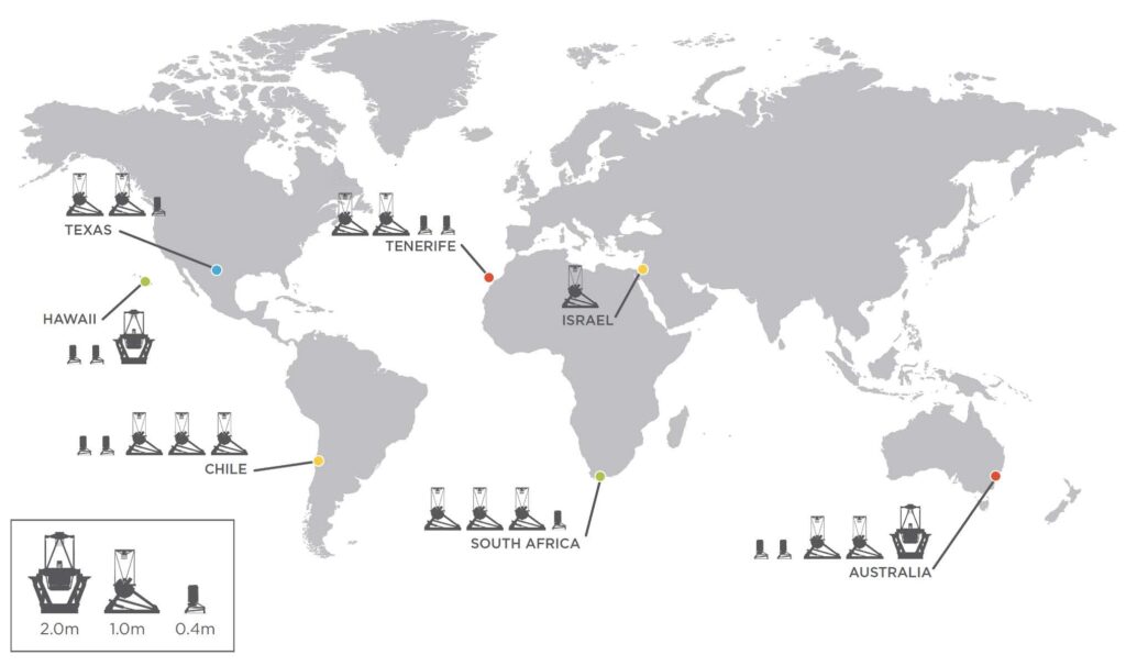 Las Cumbres Observatory Map